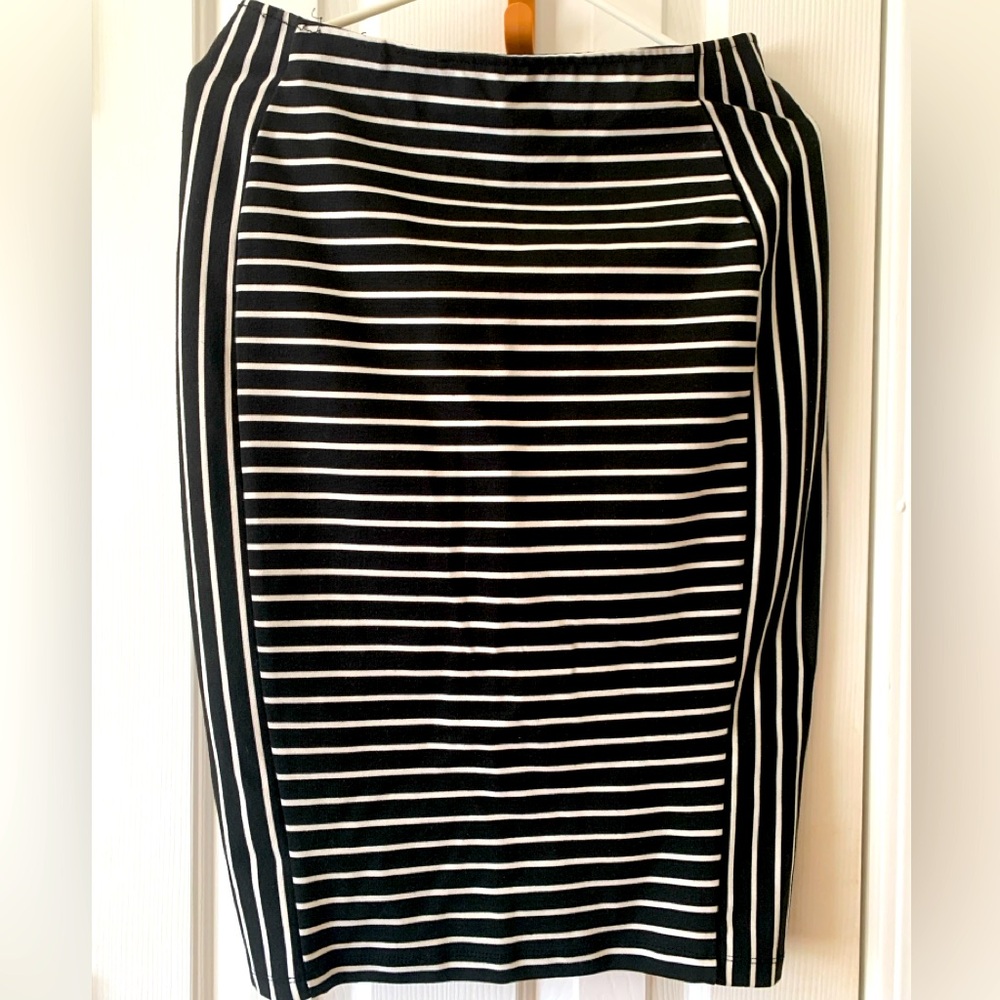 Stripped Pencil Skirt